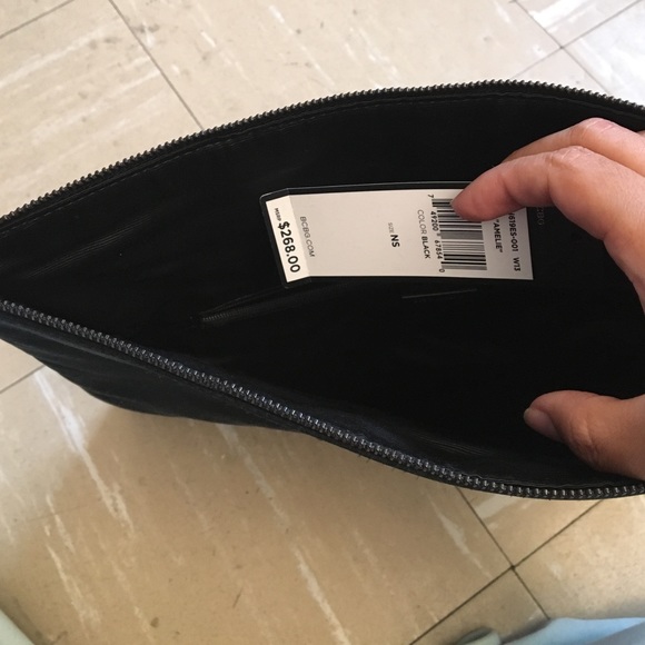 Bcbg maxazria black beaded clutch handbag - Picture 4 of 4