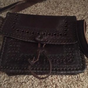 Hand carved leather