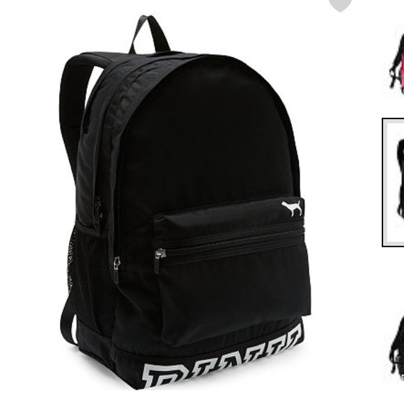 Victoria secret pink backpack-black