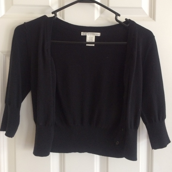 Half sleeve crop cardigan