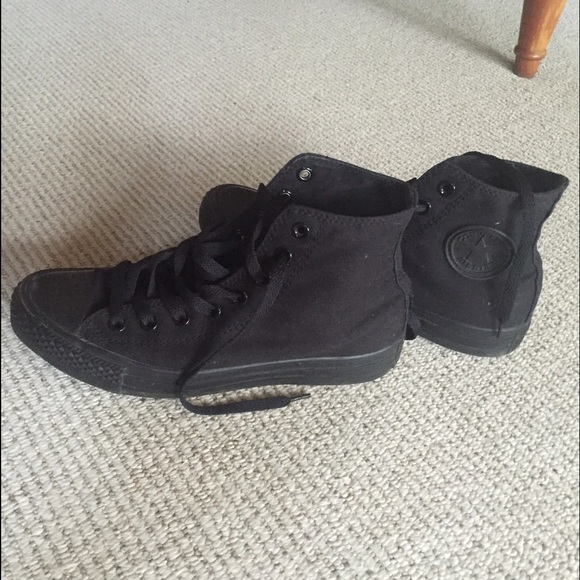 Black High Top Converse - Picture 3 of 4