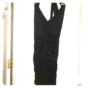 Black halter dress