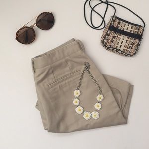 Liz Claiborne High Waist Khaki Shorts