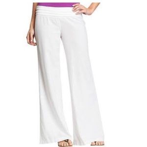 Linen wide leg pants