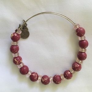 Pink beaded Alex and Ani bracelet barely worn!