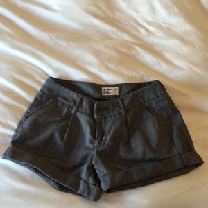 Grey patterned shorts