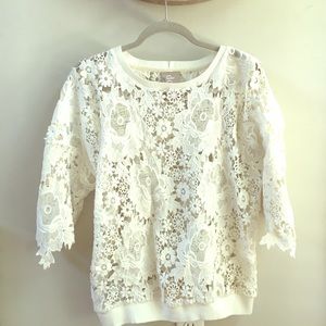 Anthropologie Lace Top