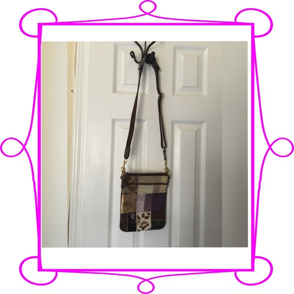 🛑SOLD🛑Authentic Patched Crossbody small purse 🎒 - Picture 1 of 3