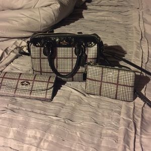 Authentic Coach purse set