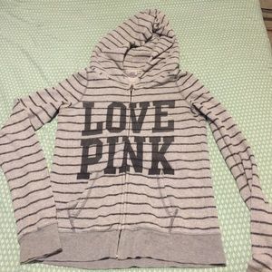 Pink zip hoodie