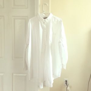 ASOS CURVE US size 18 white boyfriend shirt! New!