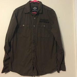 Men's Long sleeve Harley Davidson button down