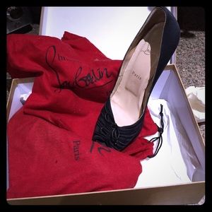 Christian Louboutin satin shoes