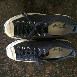 Barley worn Jack Purcell Converse