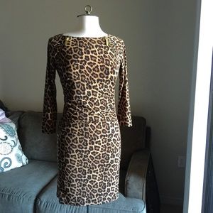 Michael Kors mini leopard print dress.