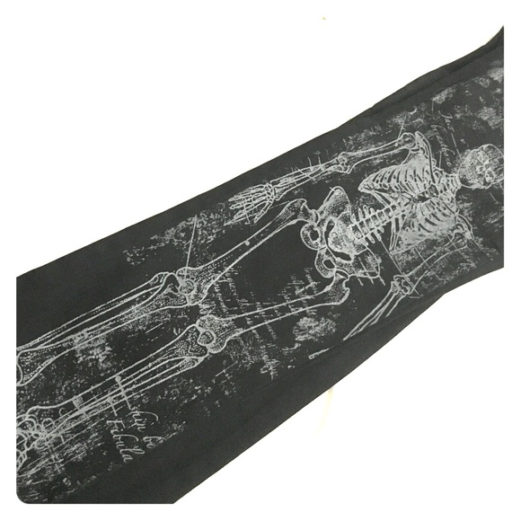 Black Skeleton Super Skinny Jeans