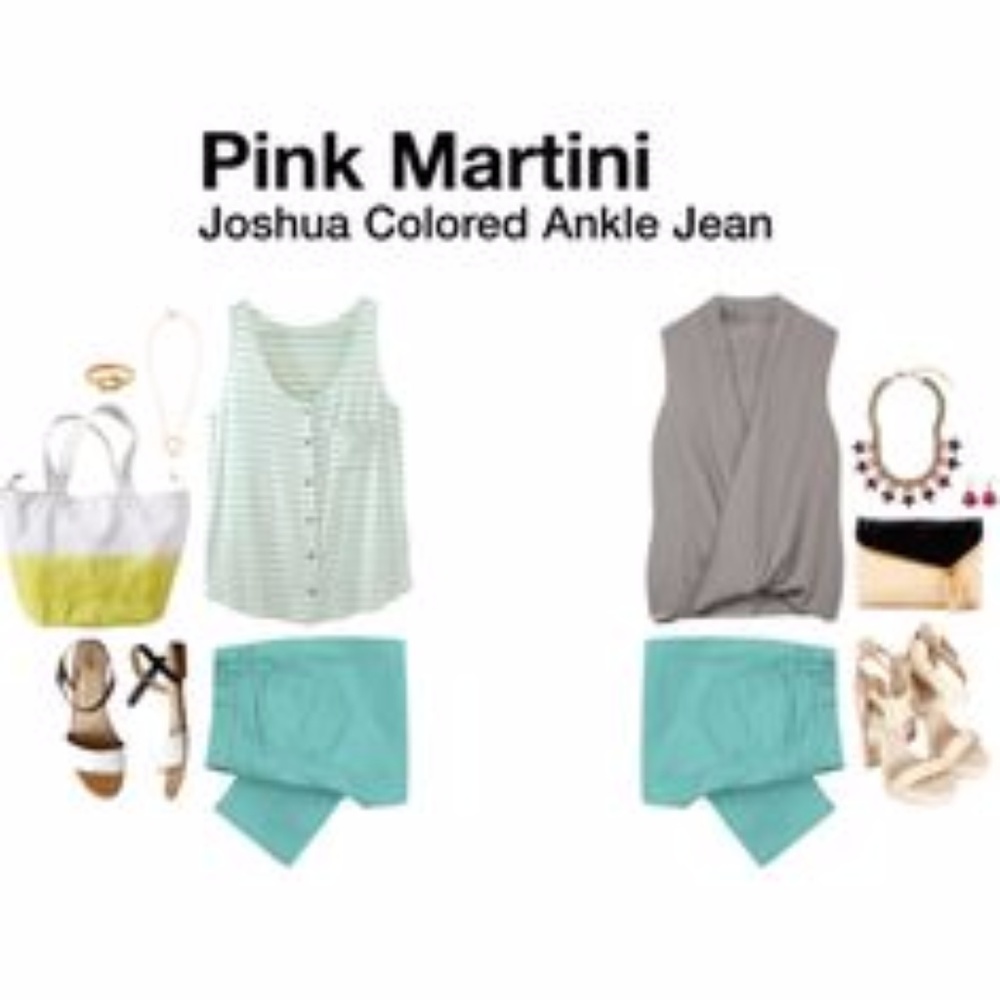 [pink martini] joshua colored ankle jean