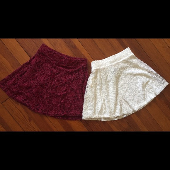 Rue 21 Lace Skater Skirts Both Size Small