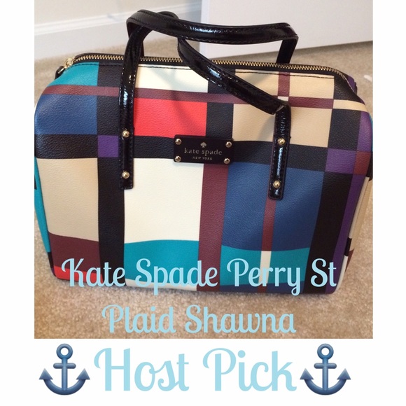 kate spade Handbags - 🍂Kate Spade Perry Street Plaid Shawna tote ⚓️HP⚓️