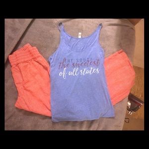 Linen London Jean Chico's ( red )