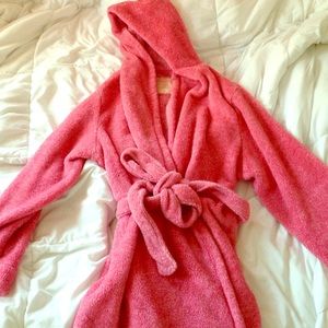 Pink Fuzzy Bathrobe