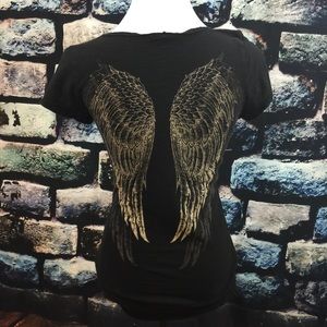 Angel cross tee sz small