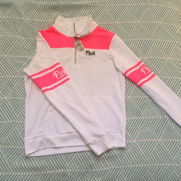 PINK VICTORIA’S SECRET PERFECT QUARTER ZIP