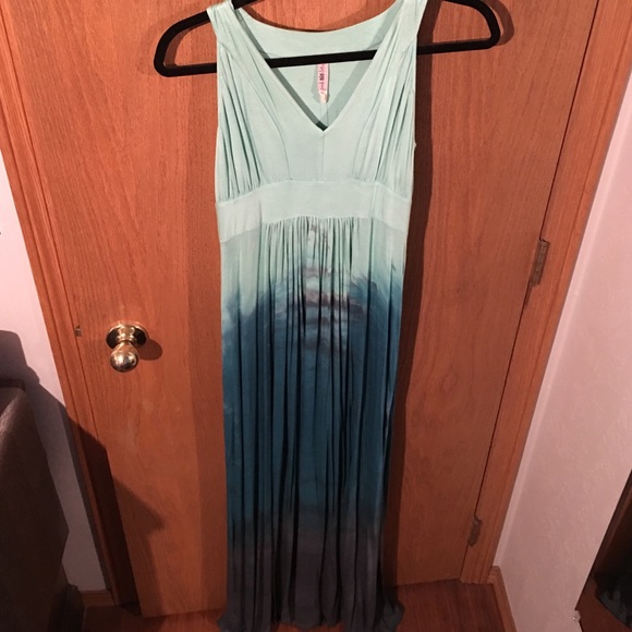 Athleta "Wave" Maxi Dress - Blue/ green ombré