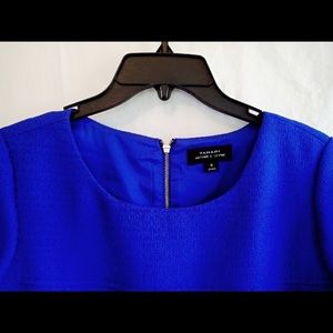 Tahari NWT royal blue shift dress