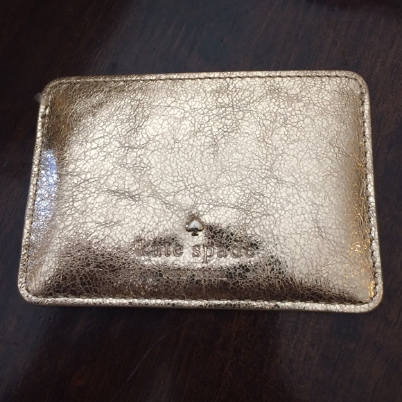 Gold Kate Spade Card Holder