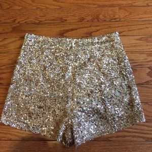 Sequin Highwaisted Shorts