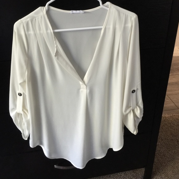 Lush top blouse in cream