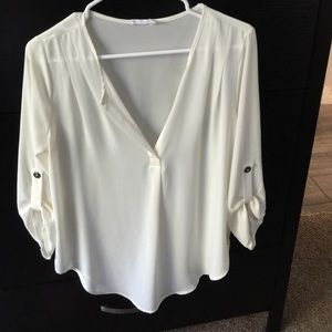 Lush top blouse in cream