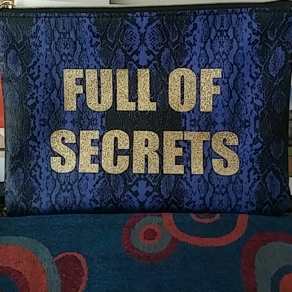 Blue/Gold make up bag