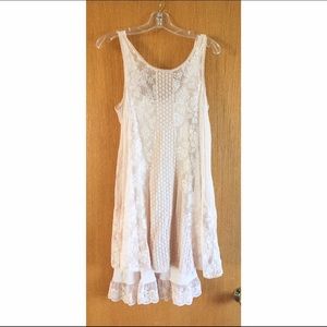 Free People Blush Lace Slip Dress