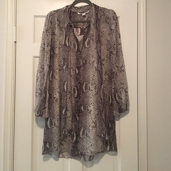 Dvf Python Silk Dress - image 1