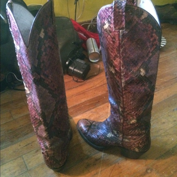 Blue Python Boots - Picture 3 of 4