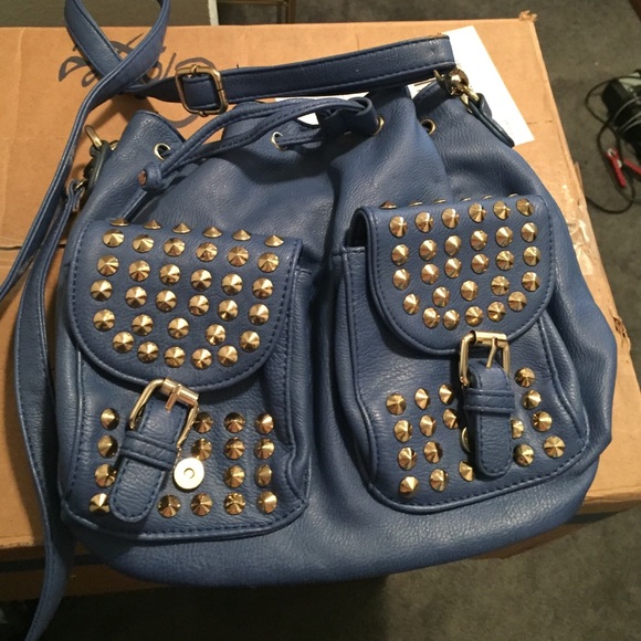 Blue side bag
