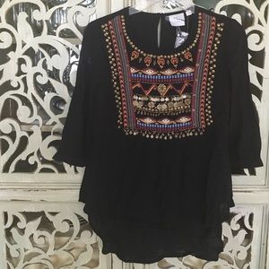Anthropologie HD in Paris Embellished Blouse. 0P Anthropologie HD in Paris Embellished Blouse. 0P
