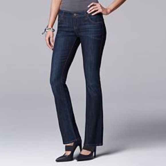 Simply Vera Wang bootcut jeans