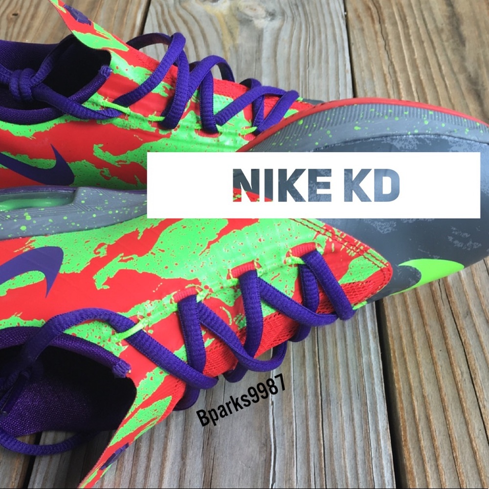 Nike KD VI 6 Energy Cool Grey/Electric Green
