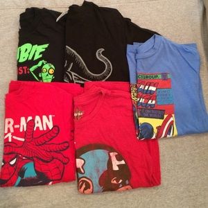5 boys tshirts
