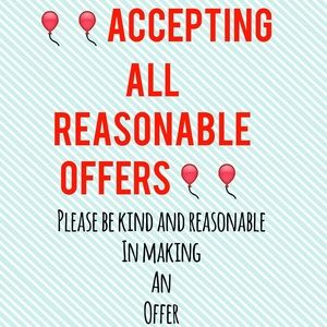 🎈🎈REASONABLE OFFERS🎈🎈