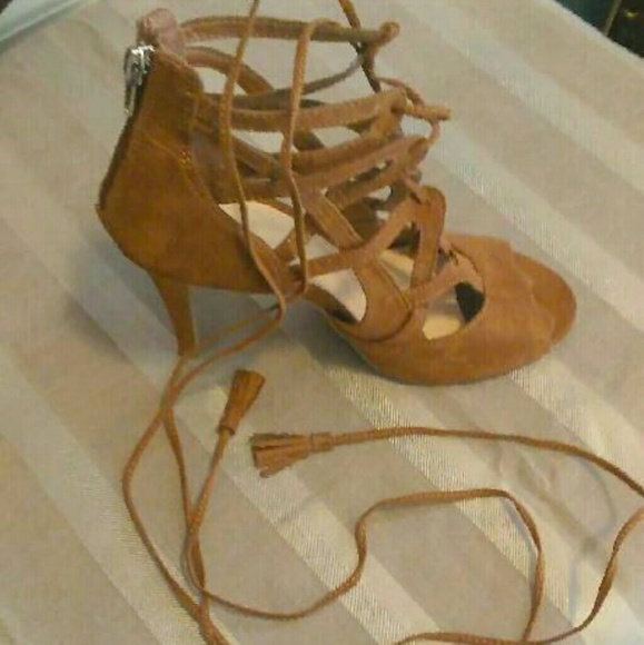 New York & Company  Suede Heels size 8