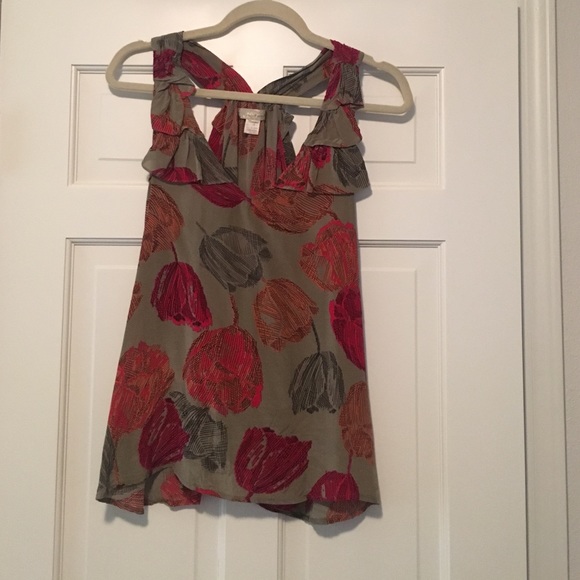 Trinity Floral Silk Tank Top