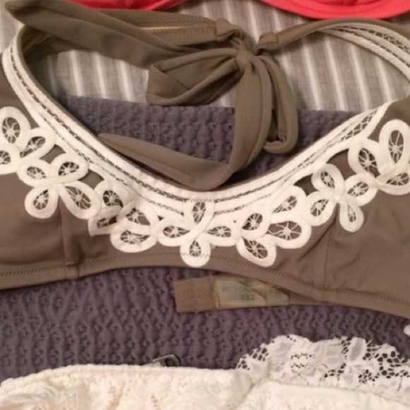 Brown and lace Victoria's secret bikini