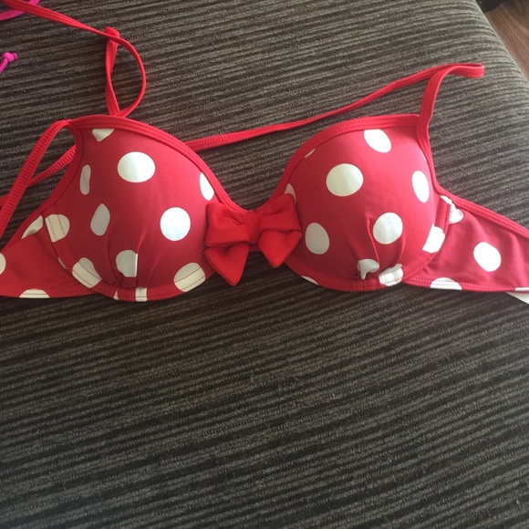 Red bikini top