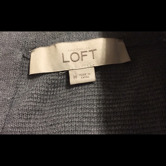 Loft gray/black color block skirt - Picture 3 of 3