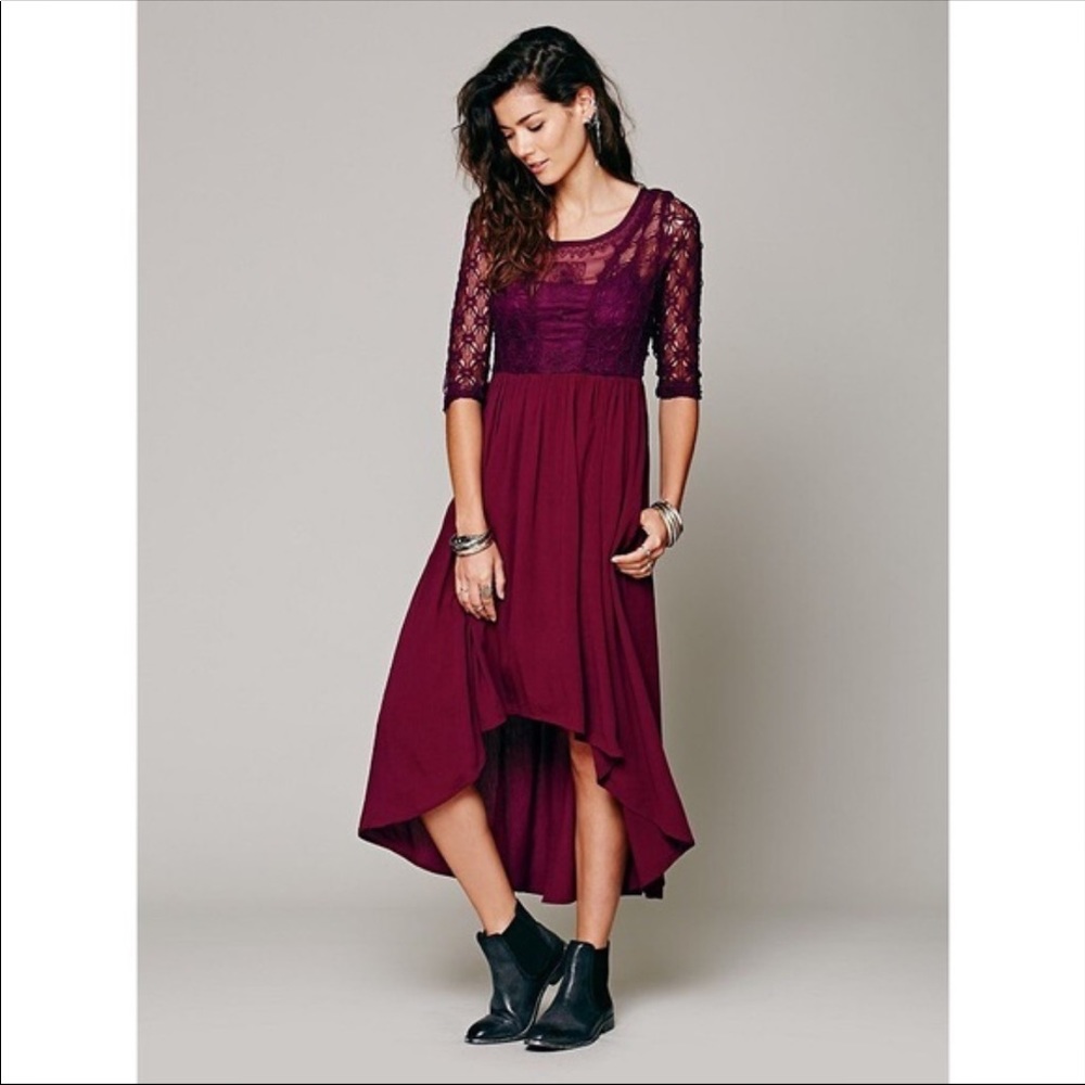 Free People Lonesome Dove crochet dress. Size 4.