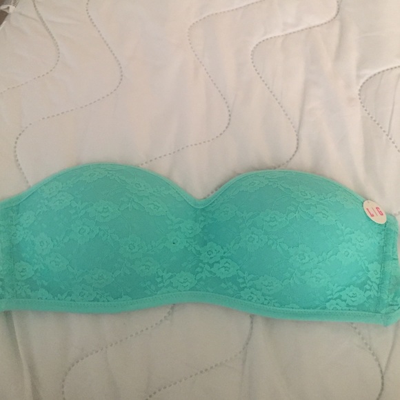 Teal lace bandeau